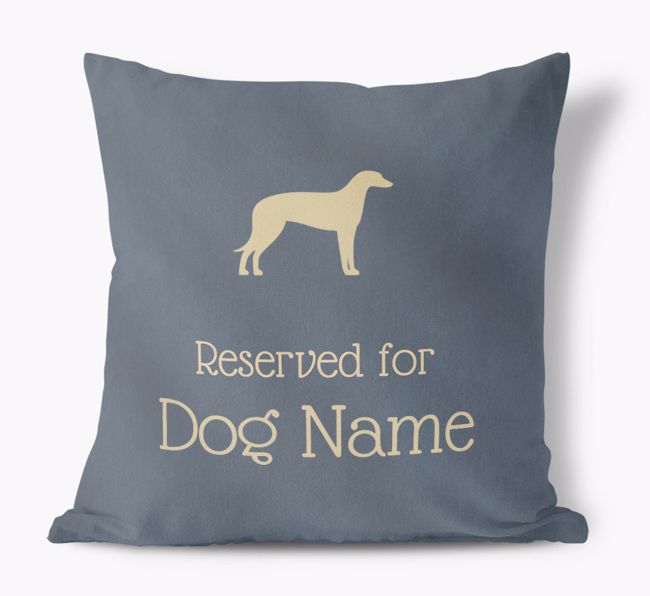 Reserved for {dogsName}: Personalised {breedFullName} Soft Touch Cushion 